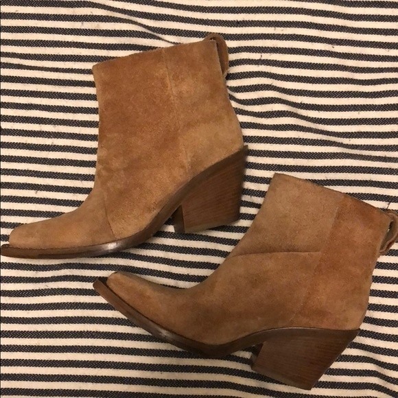 Acne Studios Donna Suede Western Ankle Booties in Brown Suede size 36 size 6 - Picture 5 of 9